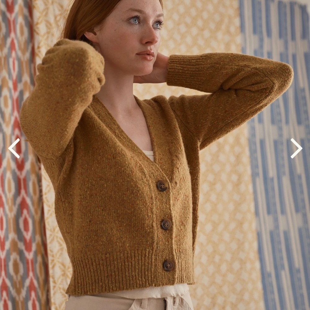 Mollusk Surf Shop Maddie Cardigan in Bee Keeper, M